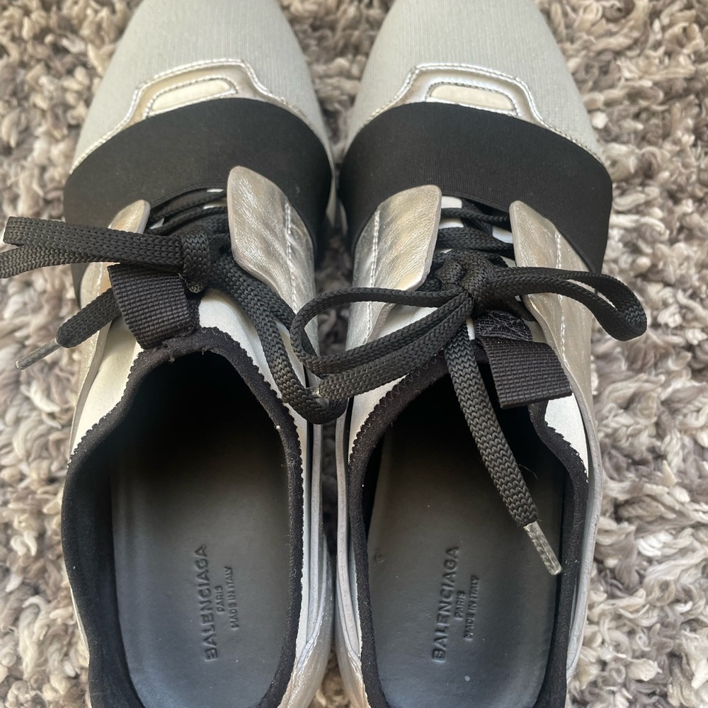 Balenciaga grey/silver sneakers women’s size 40 EU US 9.5 - Picture 2 of 8